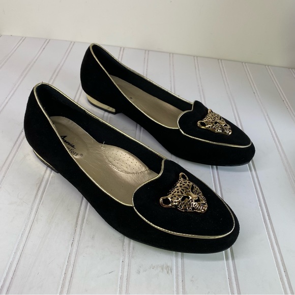 Annie Comfort leopard black loafer flats - Picture 5 of 9